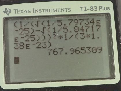 OpenStax College Physics, Chapter 13, Problem 48 (PE) calculator screenshot 1