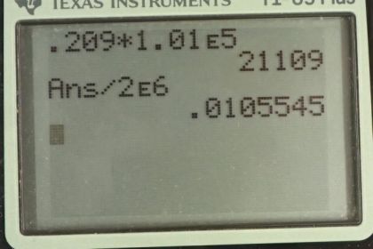 OpenStax College Physics, Chapter 13, Problem 57 (PE) calculator screenshot 1