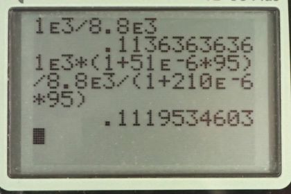 OpenStax College Physics, Chapter 13, Problem 67 (PE) calculator screenshot 1