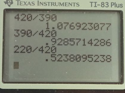 OpenStax College Physics, Chapter 14, Problem 6 (AP) calculator screenshot 1