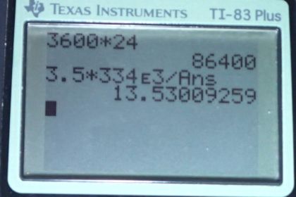 OpenStax College Physics, Chapter 14, Problem 15 (PE) calculator screenshot 1