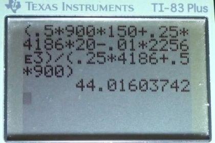 OpenStax College Physics, Chapter 14, Problem 27 (PE) calculator screenshot 1