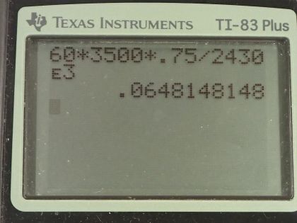 OpenStax College Physics, Chapter 14, Problem 48 (PE) calculator screenshot 1