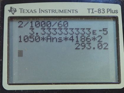 OpenStax College Physics, Chapter 14, Problem 52 (PE) calculator screenshot 1