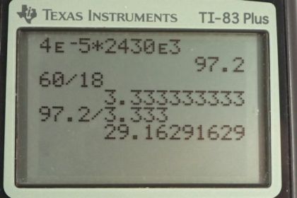 OpenStax College Physics, Chapter 14, Problem 53 (PE) calculator screenshot 1