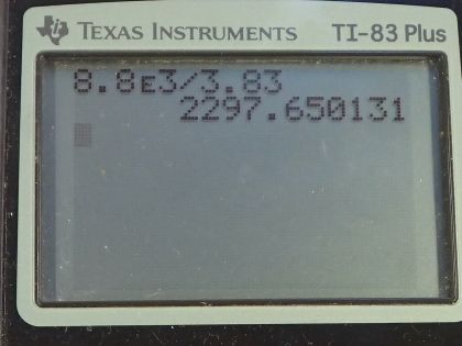 OpenStax College Physics, Chapter 14, Problem 56 (PE) calculator screenshot 3