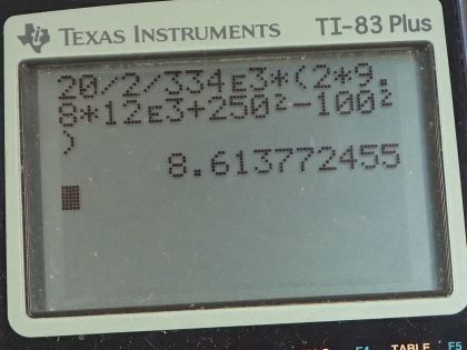 OpenStax College Physics, Chapter 14, Problem 68 (PE) calculator screenshot 1