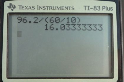 OpenStax College Physics, Chapter 14, Problem 73 (PE) calculator screenshot 2