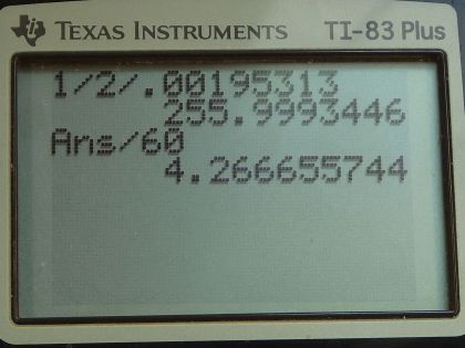OpenStax College Physics, Chapter 15, Problem 62 (PE) calculator screenshot 2