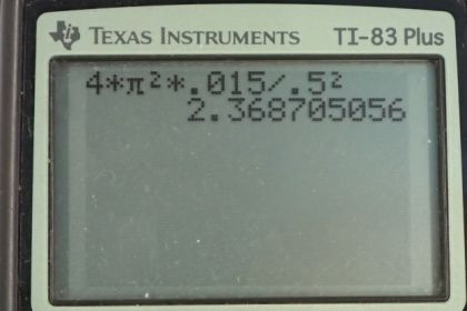 OpenStax College Physics, Chapter 16, Problem 13 (PE) calculator screenshot 1