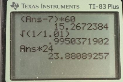 OpenStax College Physics, Chapter 16, Problem 33 (PE) calculator screenshot 2