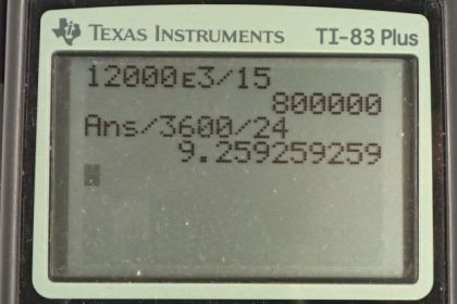 OpenStax College Physics, Chapter 16, Problem 47 (PE) calculator screenshot 1