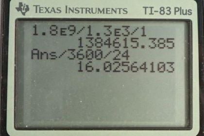 OpenStax College Physics, Chapter 16, Problem 67 (PE) calculator screenshot 1