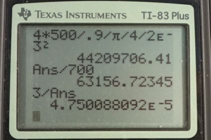 OpenStax College Physics, Chapter 16, Problem 71 (PE) calculator screenshot 1