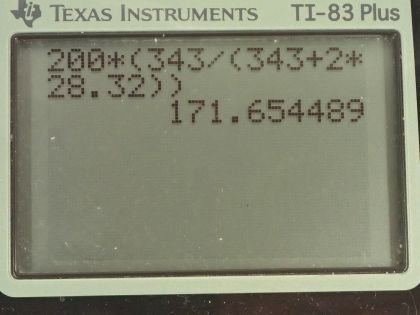 OpenStax College Physics, Chapter 17, Problem 6 (AP) calculator screenshot 2