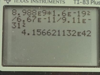 OpenStax College Physics, Chapter 18, Problem 30 (AP) calculator screenshot 1