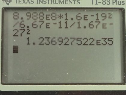OpenStax College Physics, Chapter 18, Problem 30 (AP) calculator screenshot 2
