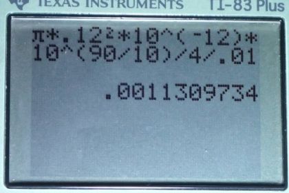 OpenStax College Physics, Chapter 17, Problem 29 (PE) calculator screenshot 1