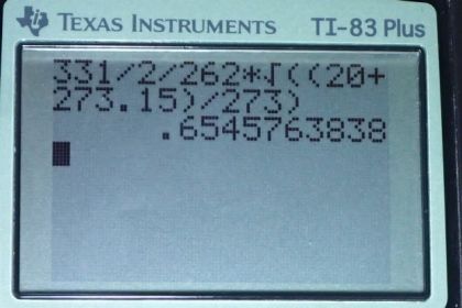 OpenStax College Physics, Chapter 17, Problem 45 (PE) calculator screenshot 1