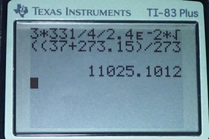 OpenStax College Physics, Chapter 17, Problem 51 (PE) calculator screenshot 1