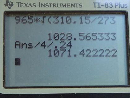 OpenStax College Physics, Chapter 17, Problem 52 (PE) calculator screenshot 2