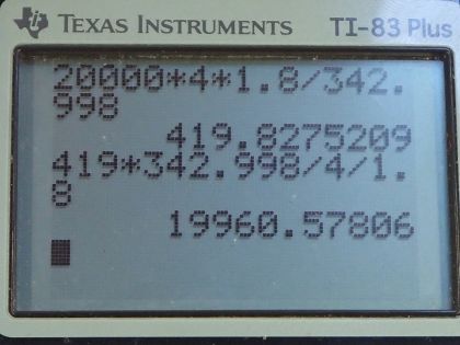 OpenStax College Physics, Chapter 17, Problem 54 (PE) calculator screenshot 2