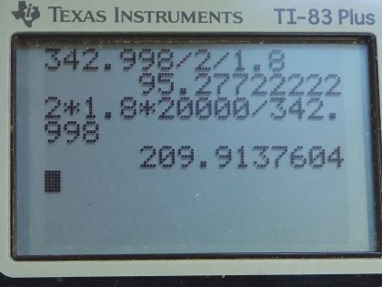 OpenStax College Physics, Chapter 17, Problem 54 (PE) calculator screenshot 3