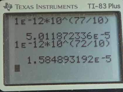 OpenStax College Physics, Chapter 17, Problem 68 (PE) calculator screenshot 1