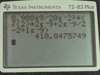 OpenStax College Physics, Chapter 18, Problem 20 (PE) calculator screenshot 1