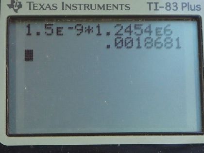 OpenStax College Physics, Chapter 18, Problem 22 (PE) calculator screenshot 3