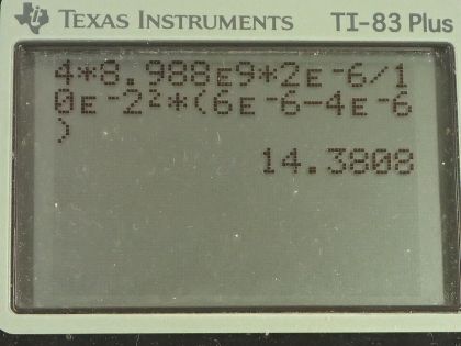 OpenStax College Physics, Chapter 18, Problem 16 (PE) calculator screenshot 1