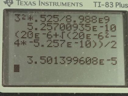 OpenStax College Physics, Chapter 18, Problem 26 (PE) calculator screenshot 3
