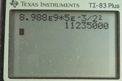 OpenStax College Physics, Chapter 18, Problem 29 (PE) calculator screenshot 1