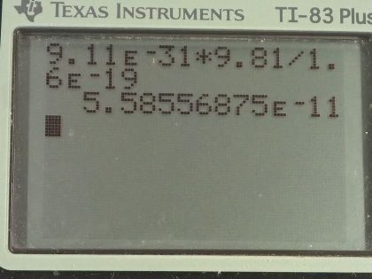 OpenStax College Physics, Chapter 18, Problem 52 (PE) calculator screenshot 1