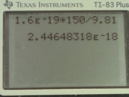 OpenStax College Physics, Chapter 18, Problem 54 (PE) calculator screenshot 2