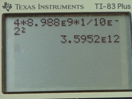 OpenStax College Physics, Chapter 18, Problem 64 (PE) calculator screenshot 1