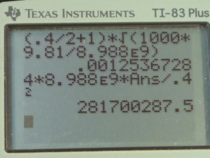 OpenStax College Physics, Chapter 18, Problem 66 (PE) calculator screenshot 1