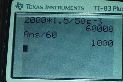 OpenStax College Physics, Chapter 19, Problem 7 (AP) calculator screenshot 1