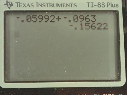 OpenStax College Physics, Chapter 19, Problem 10 (AP) calculator screenshot 2