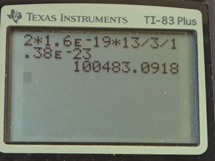 OpenStax College Physics, Chapter 19, Problem 4 (PE) calculator screenshot 1