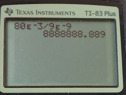OpenStax College Physics, Chapter 19, Problem 18 (PE) calculator screenshot 1