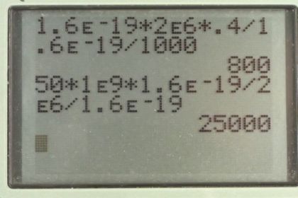 OpenStax College Physics, Chapter 19, Problem 23 (PE) calculator screenshot 1