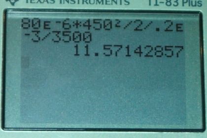 OpenStax College Physics, Chapter 19, Problem 55 (PE) calculator screenshot 1