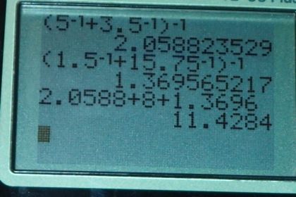 OpenStax College Physics, Chapter 19, Problem 61 (PE) calculator screenshot 1