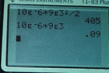 OpenStax College Physics, Chapter 19, Problem 63 (PE) calculator screenshot 1