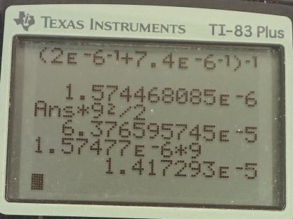 OpenStax College Physics, Chapter 19, Problem 66 (PE) calculator screenshot 1