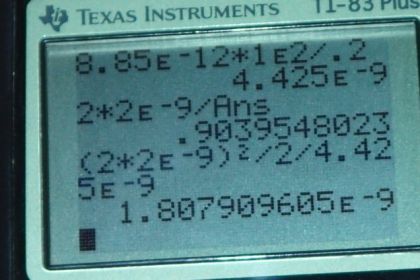 OpenStax College Physics, Chapter 19, Problem 67 (PE) calculator screenshot 1