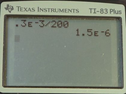 OpenStax College Physics, Chapter 20, Problem 6 (PE) calculator screenshot 1