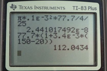 OpenStax College Physics, Chapter 20, Problem 33 (PE) calculator screenshot 1