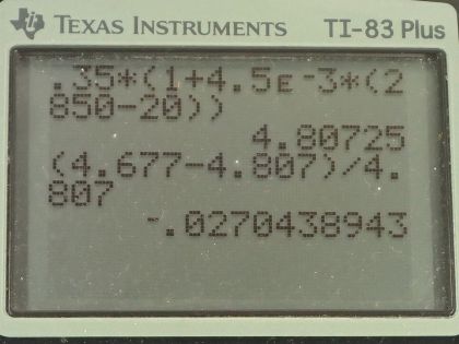 OpenStax College Physics, Chapter 20, Problem 38 (PE) calculator screenshot 2